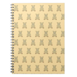Traditionelles Teddy-Bären-Notebook Notizblock