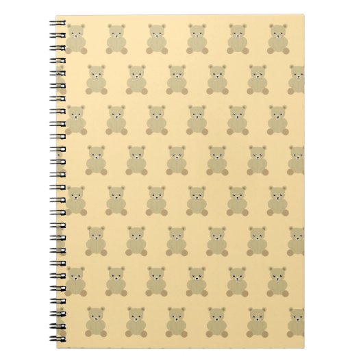 Traditionelles Teddy-Bären-Notebook Notizblock (Vorderseite)