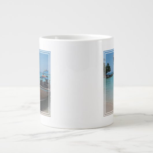 Traditionelles Thai-Boot Jumbo-Tasse (Vorderseite)