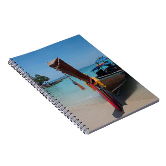 Traditionelles Thai-Boot Notizblock (Rechte Seite)