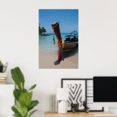 Traditionelles Thai-Boot Poster (Heimbüro)