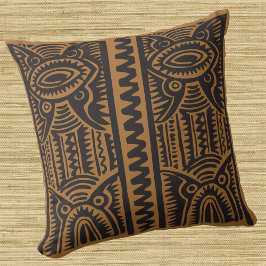 Traditionelles Tiki Melanesianisches Muster in all Kissen