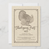 Traditionelles Türkisches Erntedank Fest Einladung (Vorderseite)