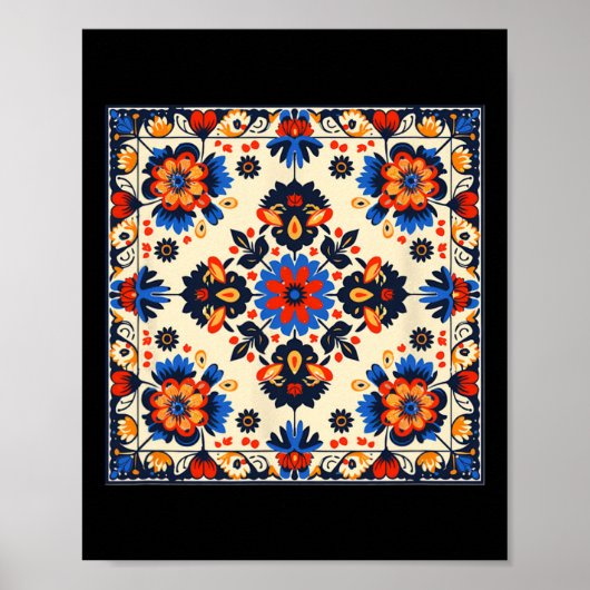 Traditionelles Ukraine-Muster Poster (Vorne)