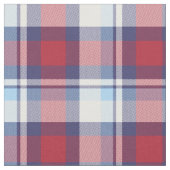 Traditionelles US Red White Blue Tartan Muster Stoff (Nahaufnahme)