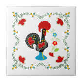 Traditionelles Verzeichnis Portugals in schwarz Fliese (Vorderseite)