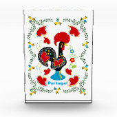 Traditionelles Verzeichnis Portugals in schwarz Fotoblock (Vorderseite)