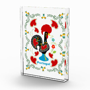 Traditionelles Verzeichnis Portugals in schwarz Fotoblock