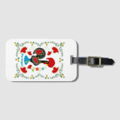 Traditionelles Verzeichnis Portugals in schwarz Gepäckanhänger (Vorderseite (Horizontal))