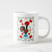 Traditionelles Verzeichnis Portugals in schwarz Jumbo-Tasse (Rechts)