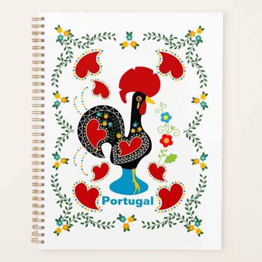 Traditionelles Verzeichnis Portugals in schwarz Planer (Vorderseite)