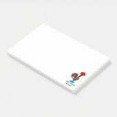 Traditionelles Verzeichnis Portugals in schwarz Post-it Klebezettel (angewinkelt)