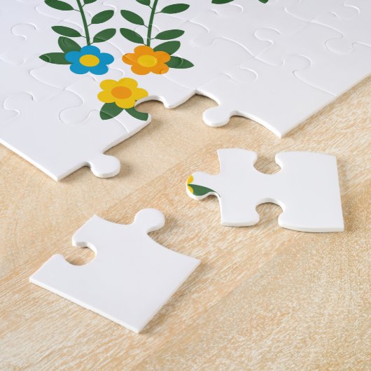 Traditionelles Verzeichnis Portugals in schwarz Puzzle (Seite)