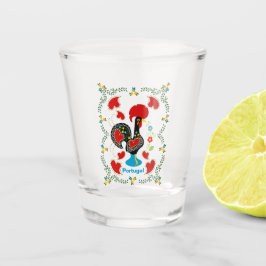 Traditionelles Verzeichnis Portugals in schwarz Schnapsglas