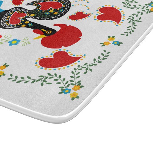 Traditionelles Verzeichnis Portugals in schwarz Schneidebrett (Ecke)