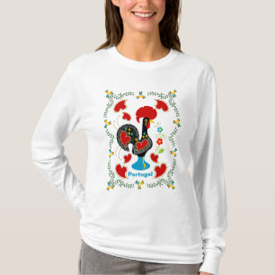 Traditionelles Verzeichnis Portugals in schwarz T-Shirt