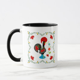 Traditionelles Verzeichnis Portugals in schwarz Tasse
