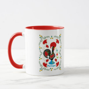 Traditionelles Verzeichnis Portugals in schwarz Tasse