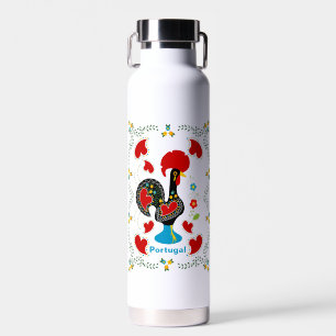 Traditionelles Verzeichnis Portugals in schwarz Trinkflasche