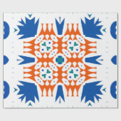 Traditionelles verziertes mexikanisches Talavera.  Geschenkpapier (Flach)