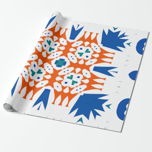 Traditionelles verziertes mexikanisches Talavera.  Geschenkpapier (Ungerollt)