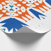 Traditionelles verziertes mexikanisches Talavera.  Geschenkpapier (Ecke)