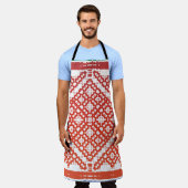 Traditionelles verziertes mexikanisches Talavera. Schürze (Getragen)