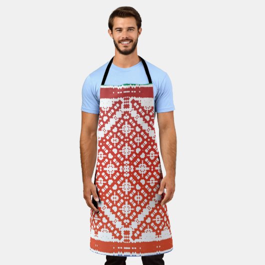 Traditionelles verziertes mexikanisches Talavera. Schürze (Getragen)