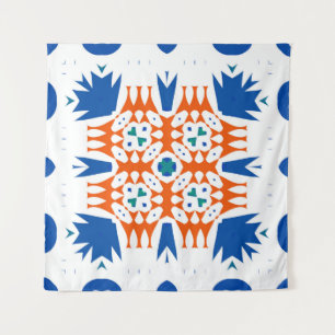 Traditionelles verziertes mexikanisches Talavera.  Wandteppich
