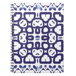 Traditionelles verziertes portugiesisches Azulejo. Notizblock