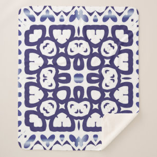 Traditionelles verziertes portugiesisches Azulejo. Sherpadecke
