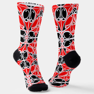 Traditionelles Vintage-Maori-Stammeskunstmuster Socken