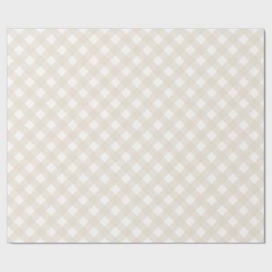 Traditionelles Vintages Beige Weihnachtswrapping P Geschenkpapier (Flach)