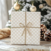 Traditionelles Vintages Beige Weihnachtswrapping P Geschenkpapier