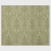 Traditionelles Vintages grünes Weihnachtswackelpap Geschenkpapier (Flach)