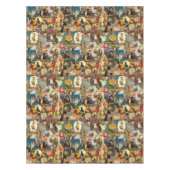 Traditionelles Vintages Halloween-Dekoupage Tischdecke (Vorderseite)