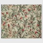 Traditionelles Vintages Katzenweihpapier Geschenkpapier (Flach)