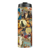 Traditionelles Vintages Viktorianisches Halloween- Thermosbecher (Vorderseite)