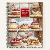 Traditionelles Watercolor FerienrezeptNotebook Notizblock (Vorderseite)