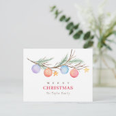 Traditionelles Weihnachten Rustikale Wasserfarbe G (Stehend Vorderseite)