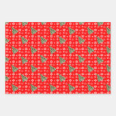 Traditionelles Weihnachts-3-Stile-Set Geschenkpapier Set (Vorderseite)