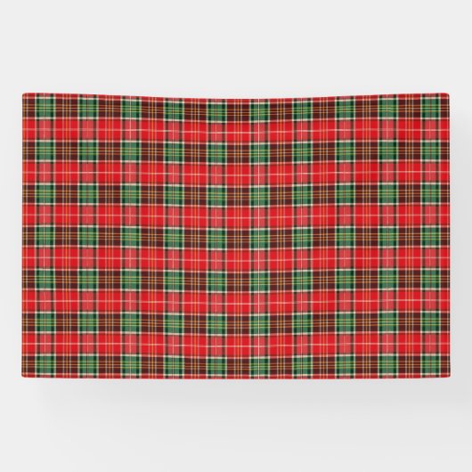 Traditionelles Weihnachts-Karomuster Banner (Horizontal)