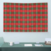 Traditionelles Weihnachts-Karomuster Banner (Messe)