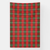 Traditionelles Weihnachts-Karomuster Banner (Vertikal)