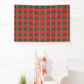 Traditionelles Weihnachts-Karomuster Banner (InSitu)