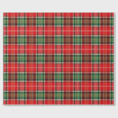 Traditionelles Weihnachts-Karomuster Geschenkpapier (Flach)