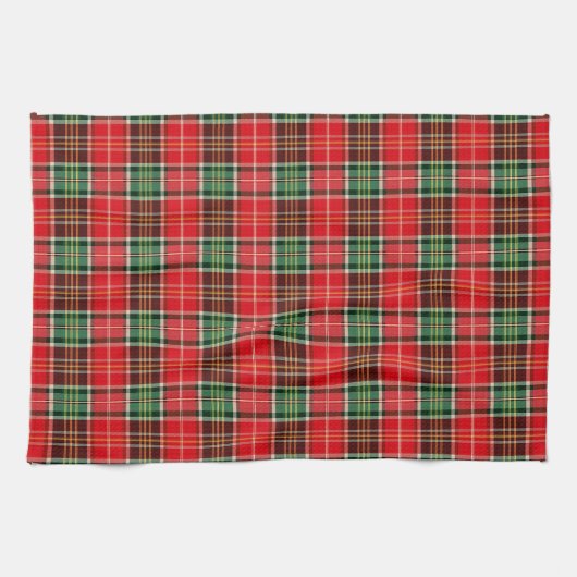 Traditionelles Weihnachts-Karomuster Geschirrtuch (Horizontal)