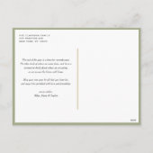 Traditionelles Weihnachtsbaum-Foto Feiertagspostkarte (Rückseite)