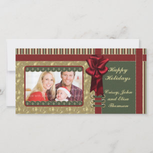 Traditionelles Weihnachtsdesign Feiertagskarte