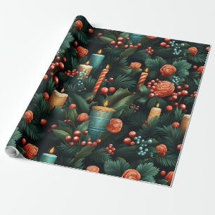 Traditionelles Weihnachtsdesign Geschenkpapier